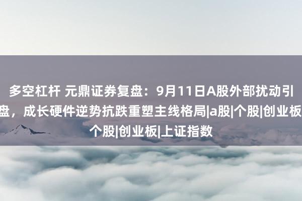 多空杠杆 元鼎证券复盘：9月11日A股外部扰动引发放量洗盘，成长硬件逆势抗跌重塑主线格局|a股|个股|创业板|上证指数
