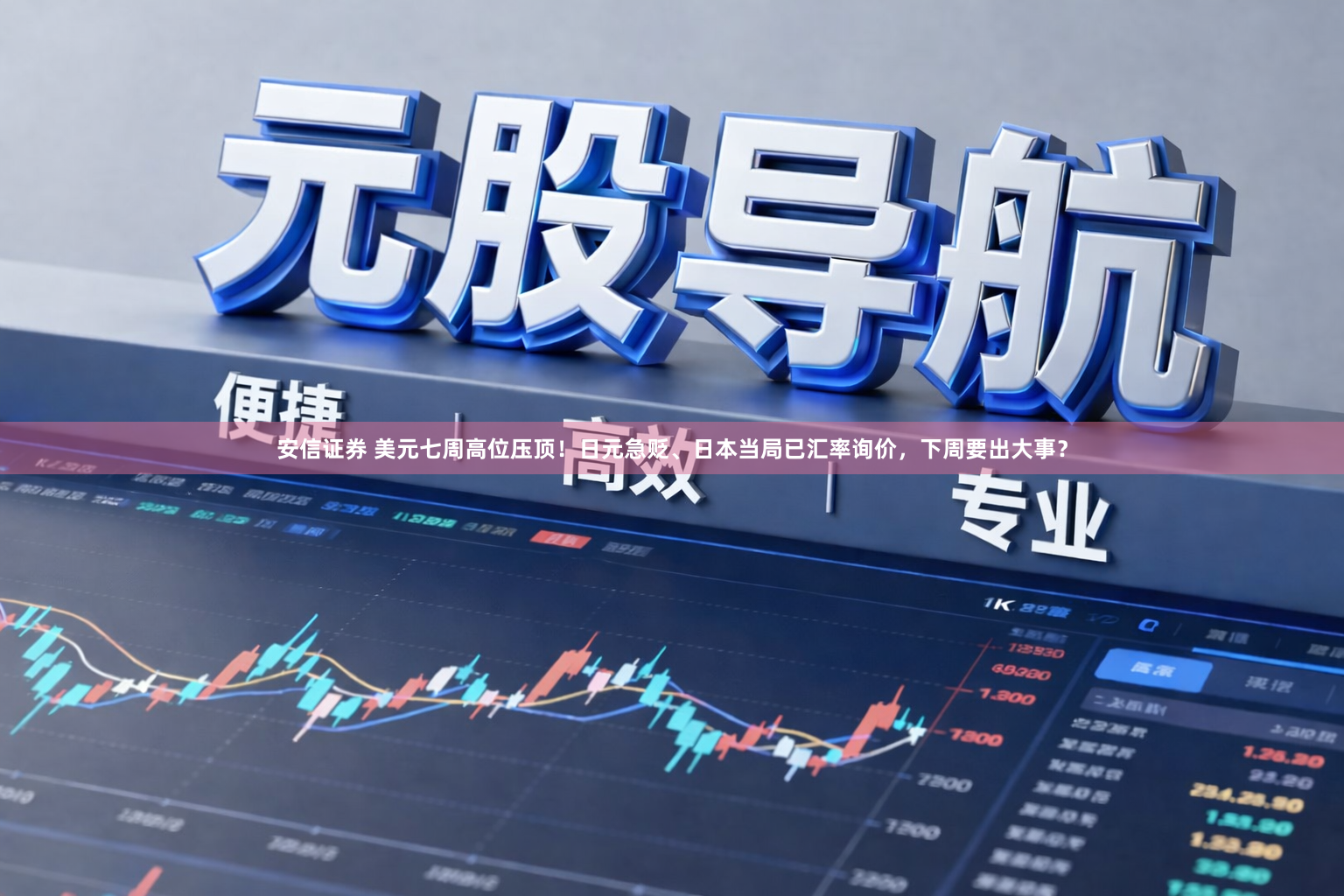 安信证券 美元七周高位压顶！日元急贬、日本当局已汇率询价，下周要出大事？